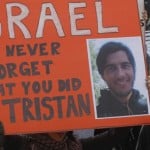 Ni'lin residents protest the shooting of Tristan and Anderson and the murders of Ahmed Mousa, Yousef Amira, Arafat Khawaja and Mohammad Khawaja