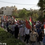 Over a thousand demonstrators attended the fifth anniversary of demonstrations in Bil'in