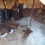 Milk poured over the floor of the store room