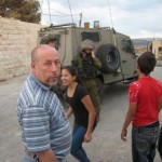 Naji Tamimi during a demonstration in Nabi Saleh. Picture credit: Nariman Tamimi