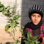Amal al-Samouni (11) sitting in front of her house in Zeitoun neighborhood (Photo: Palestinian Center for Human Rights)