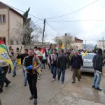 Locals and supporters march in Kufr Qaddoum on February 10th, 2012