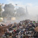 Municipality creates garbage dump inside Bab Alsbat cemetery next to Lion Gate in the Old City