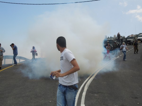 Tear gas fired at peaceful demonstrators