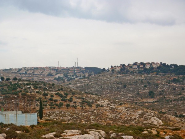 View of Elon Moreh settlement from Azmut village