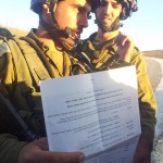 Army with closed military zone paper