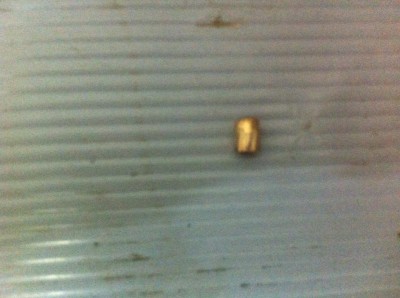 Live bullet shot at YAS house (Photo by activists)