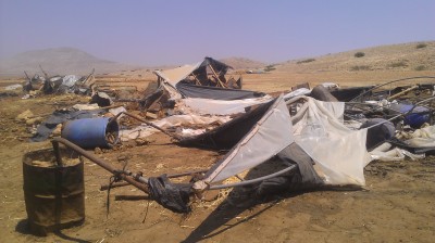 Demolished makeshift houses (Photo by ISM)