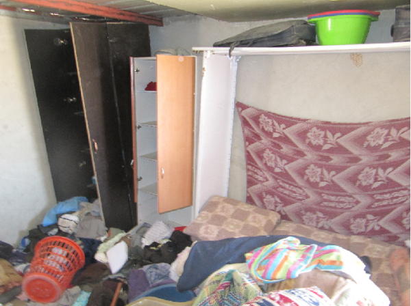 Home ransacked by the Israeli forces (Photo by ISM)