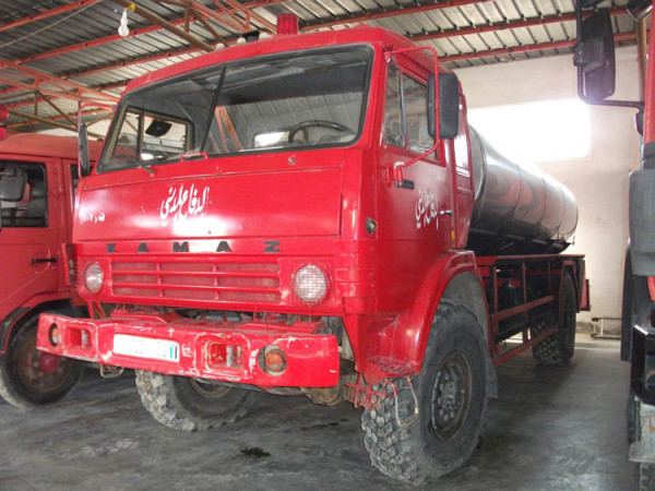 The converted Kamaz truck (Photo by Paramedics in Gaza)