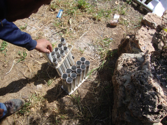 Used tear gas collected by locals after demonstrations