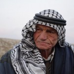 A resident of Khirbet Tana after the demolitions.