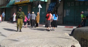 Israeli settlers in Hebron.