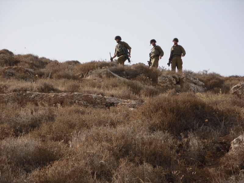 Israeli military and Zionists ambush olive harvest in Beit Furik