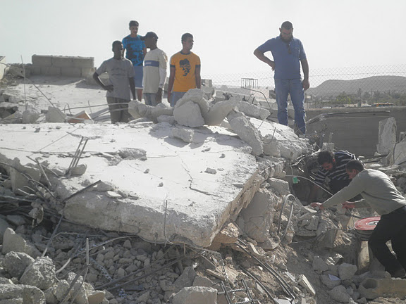 Al Qasab demolished as hundreds of Israeli soldiers watch