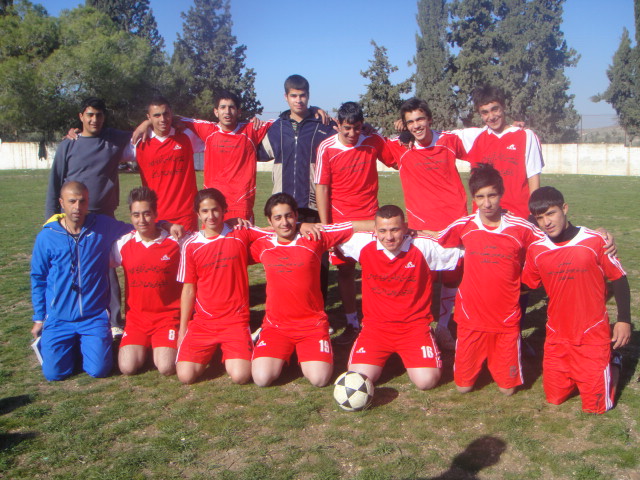 Burin: Youth football surrounded by monuments to Israeli occupation