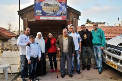 Shamasneh family in front of their house in Sheikh Jarrah. (Photo: thelefternwall.com)