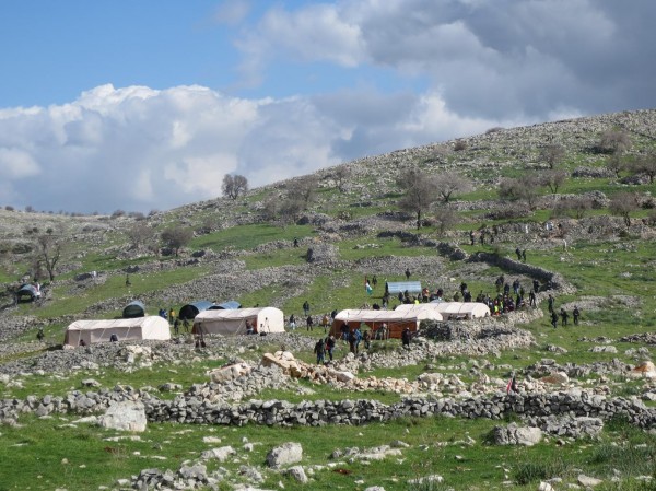 The newly established village of Al-Manatir