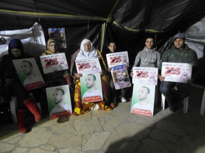 The hunger strikers in Hebron