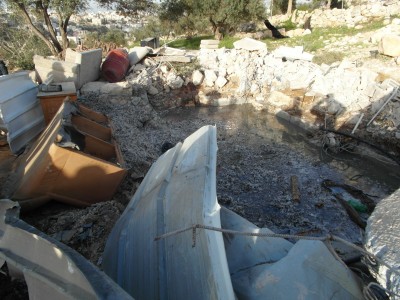 Remains of a house in Beit Awwa