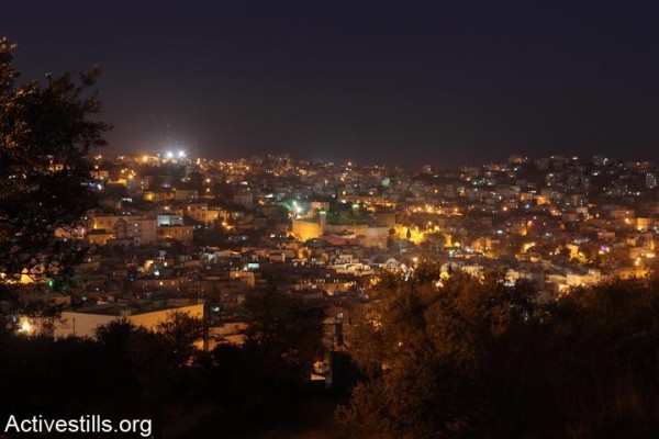 View on the old city of Hebron from Tel Rumeida (Photo by: Activestills)