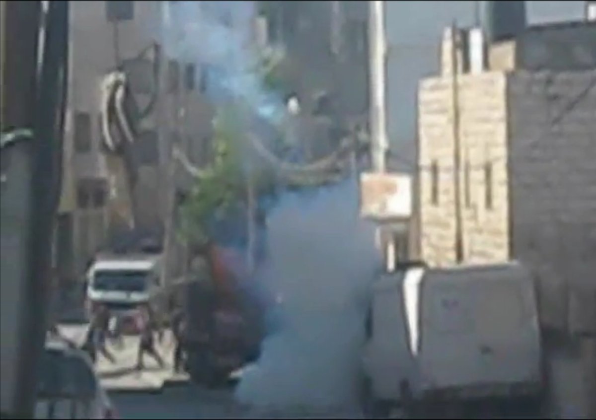 VIDEO: Israeli soldiers fire tear gas canisters and stun grenades at school children