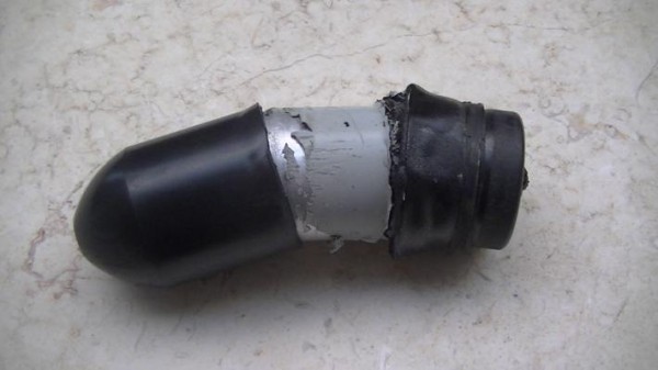 Gas canister fired at Palestinian demonstrators in the buffer zone on 2/11/13. (Photo by Corporate Watch)