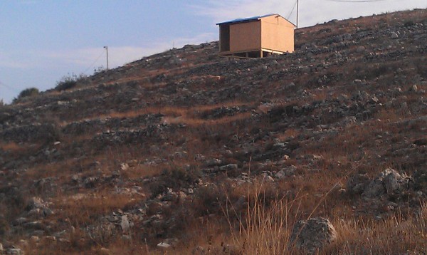 This is the newest settler house to be constructed on what was previously Palestinian farming land (Photo by ISM)