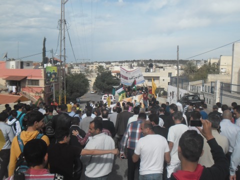 Demonstration against Israeli forces as invasions and arrests increase in Azzoun