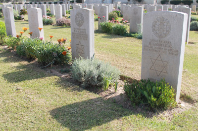 Moshe Dayan sought to exhume the five Jewish graves in the Gaza War Cemetery. (Joe Catron)