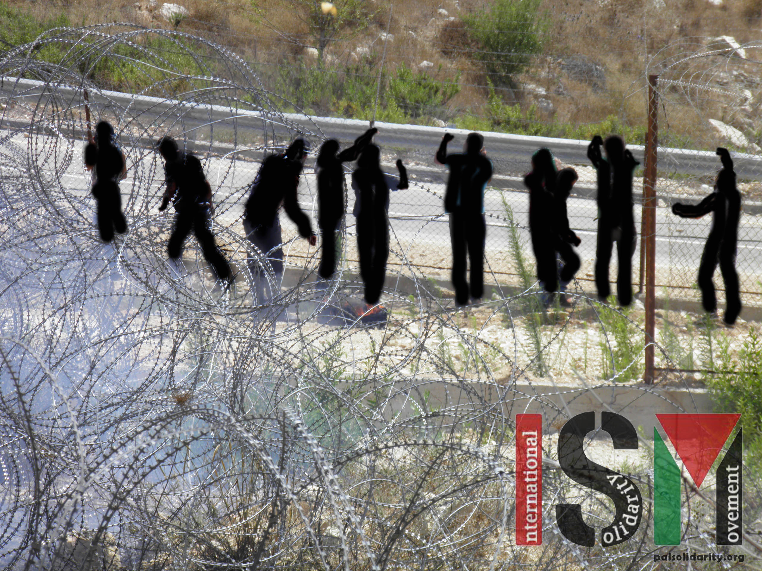 Palestinians tear down Apartheid fence