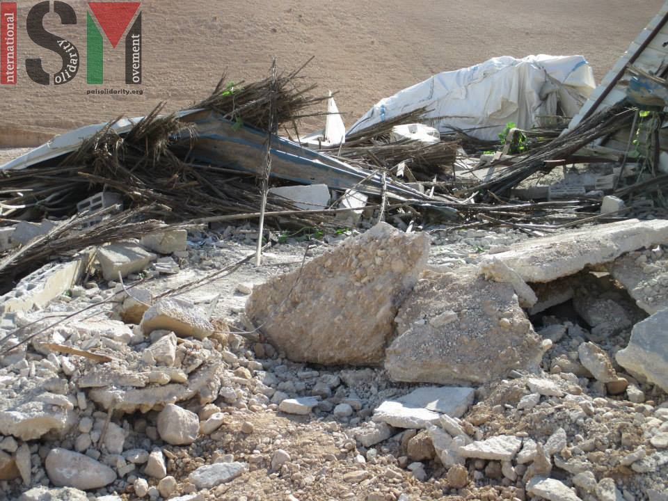 Family home and five other structures demolished by Israeli military