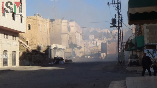 Tear gas in Qeitun