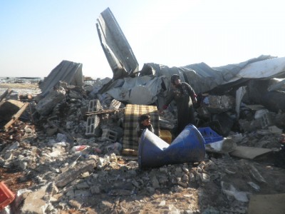 House demolition in Qalqilya in 2011 (photo by ISM).