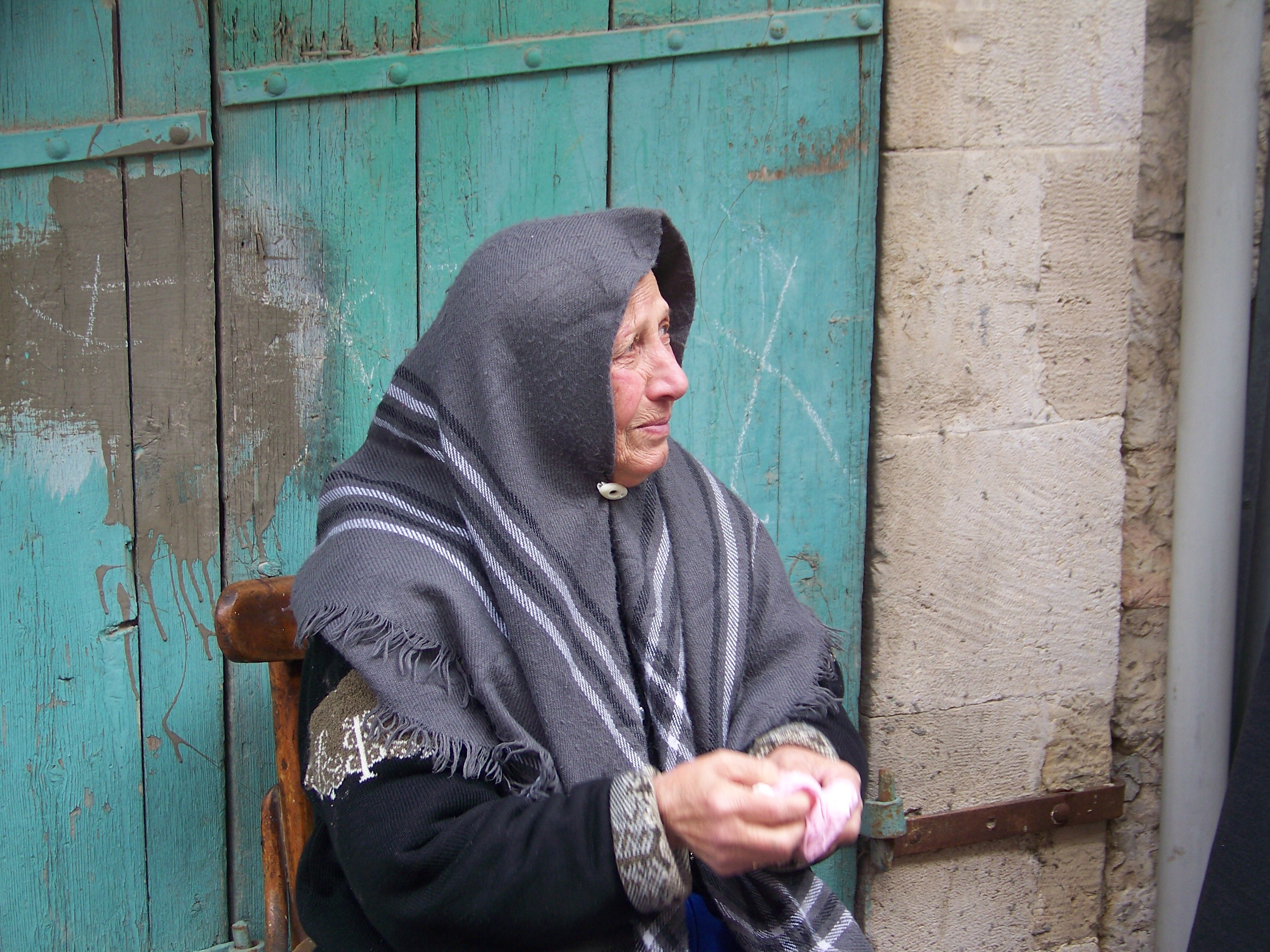 Israeli forces weld shut the doors of an elderly Palestinian woman’s houses on Shuhada Street