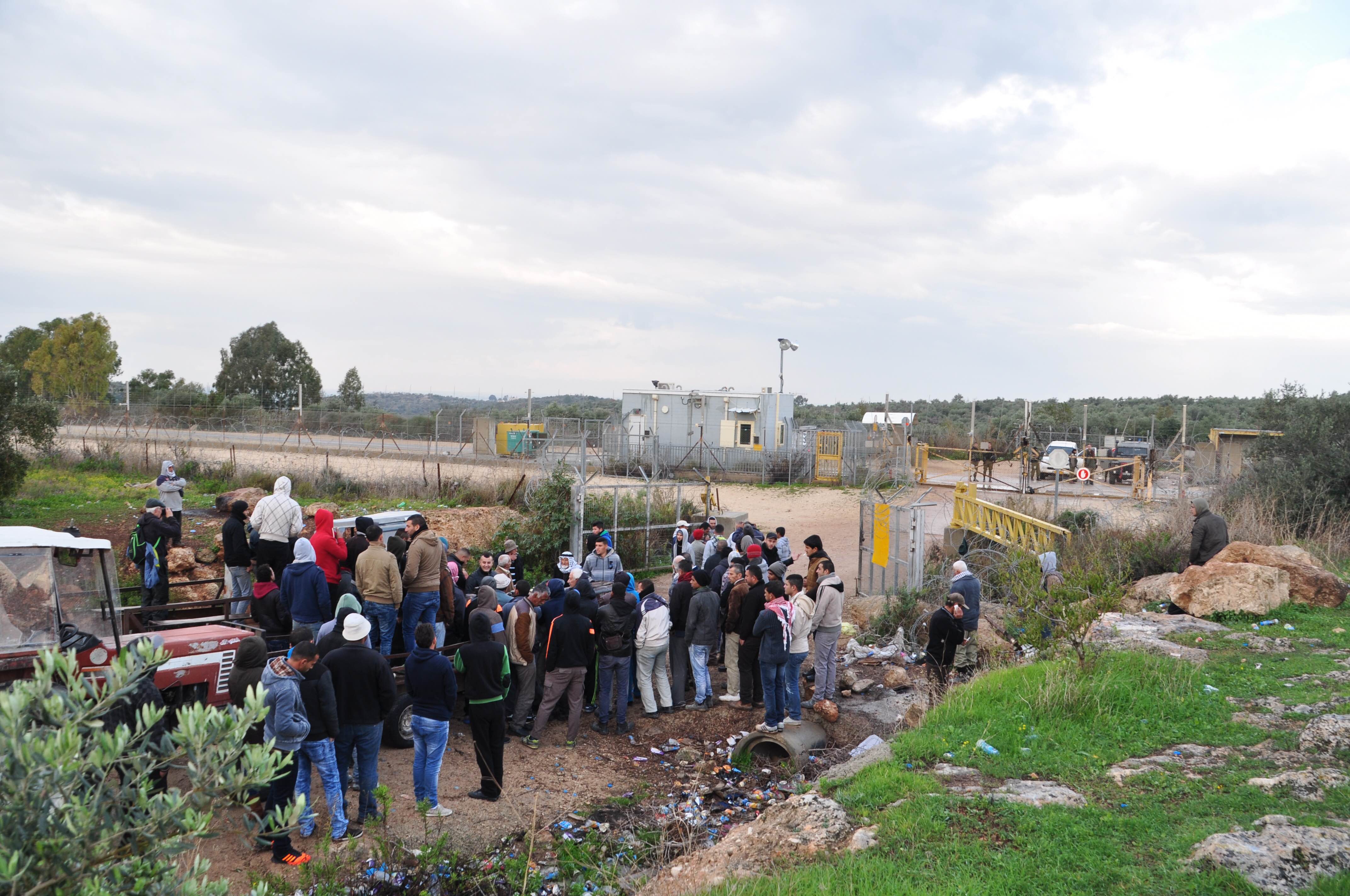 Farmers protest closure of gate blocking them from accessing their land