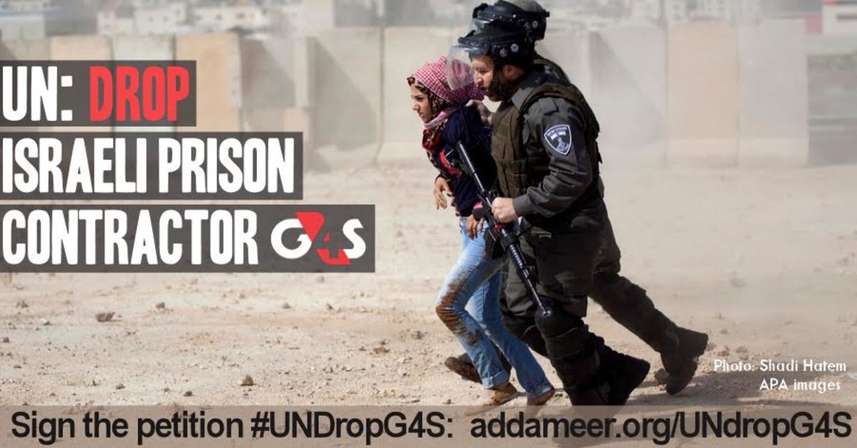 ACT NOW ! Ask the UN to drop G4S