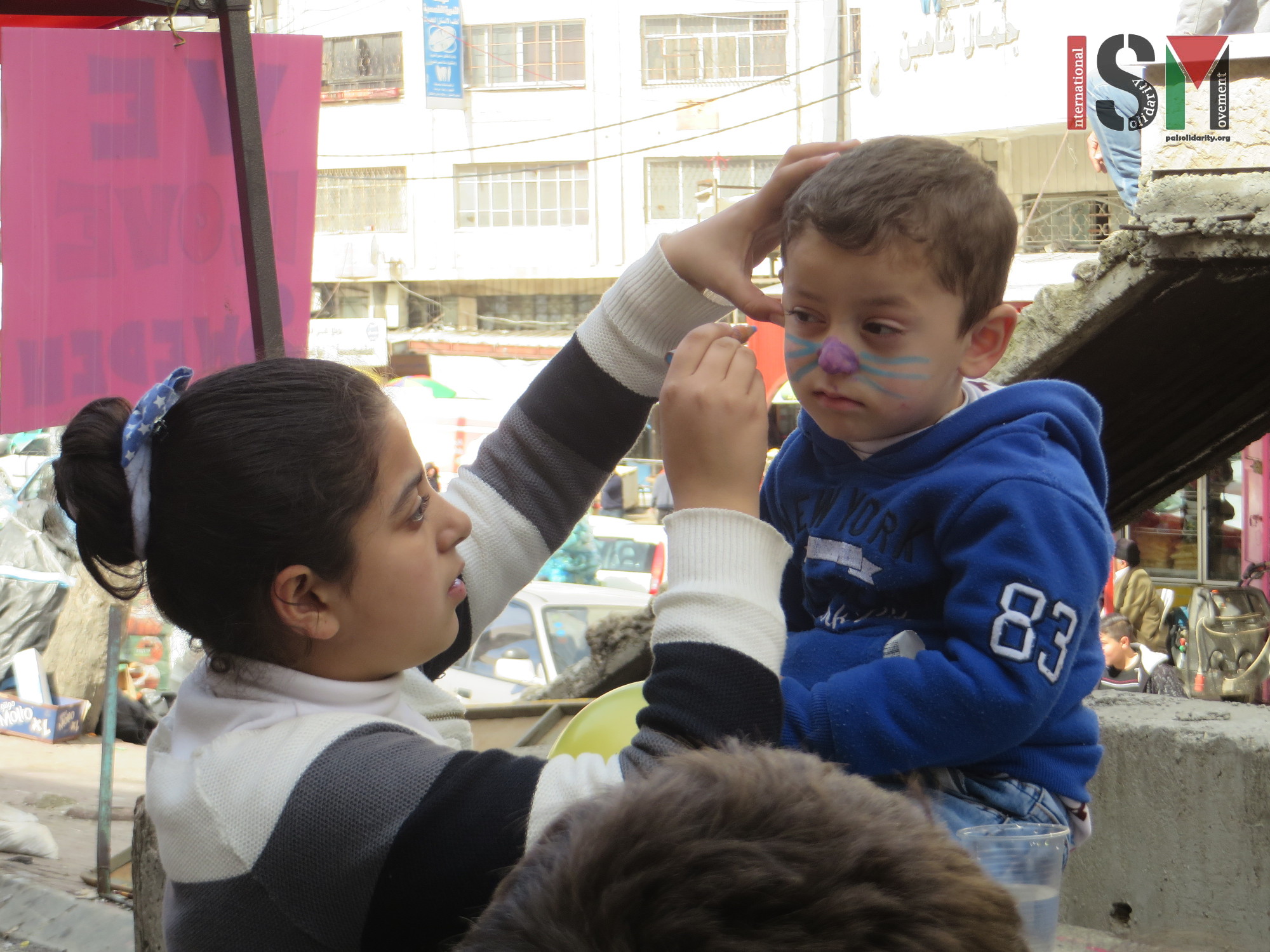 Children living in closed military zone enjoy day of fun under the shadow of the occupation