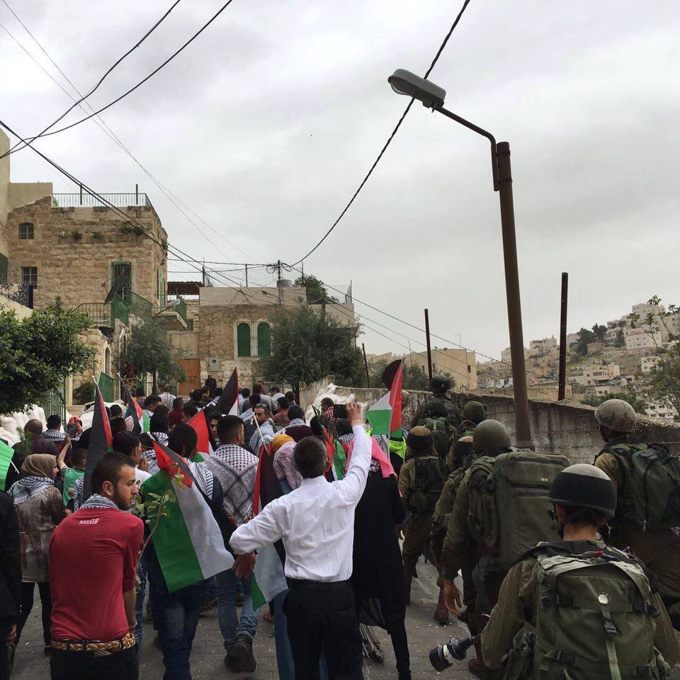 Peaceful planting activity stopped by Israeli forces in Hebron