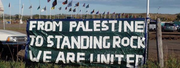 Palestinians in solidarity with Standing Rock water protectors 