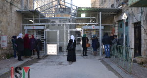 Palestinian students, teachers, and 3 officials from the NGO, Safe the Children, on their way to the Qurtuba schools, are being denied entry through Shuhada Street Checkpoint.