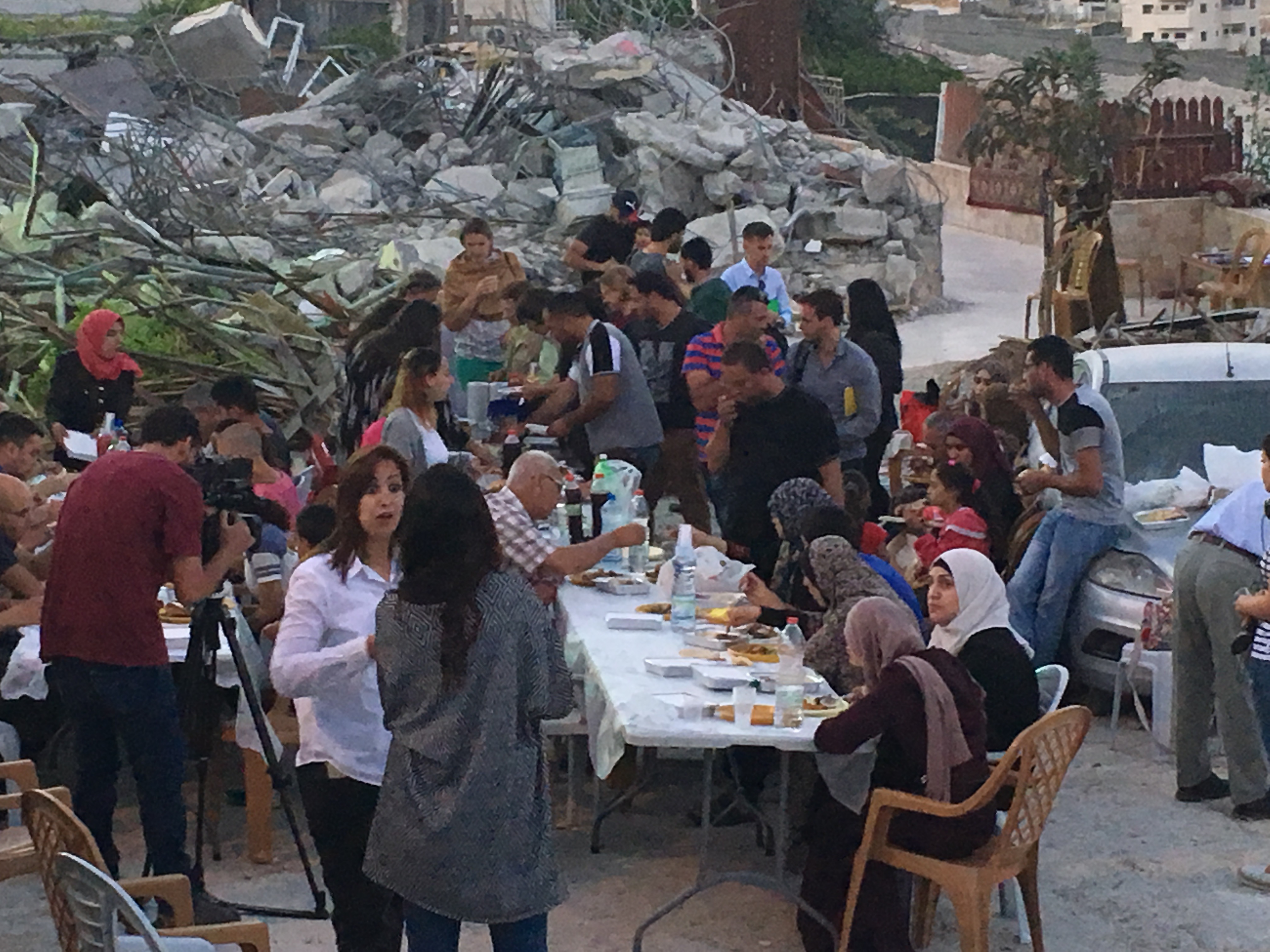 Iftar on the Rubble