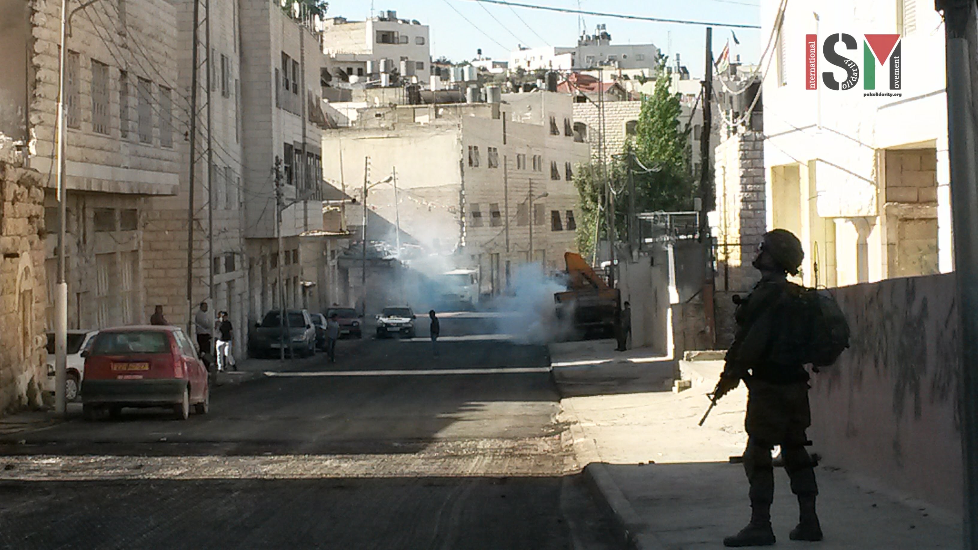 Israeli soldiers fire tear gas and stun grenades into two schools in AlKhalil/Hebron on first day of Ramadan