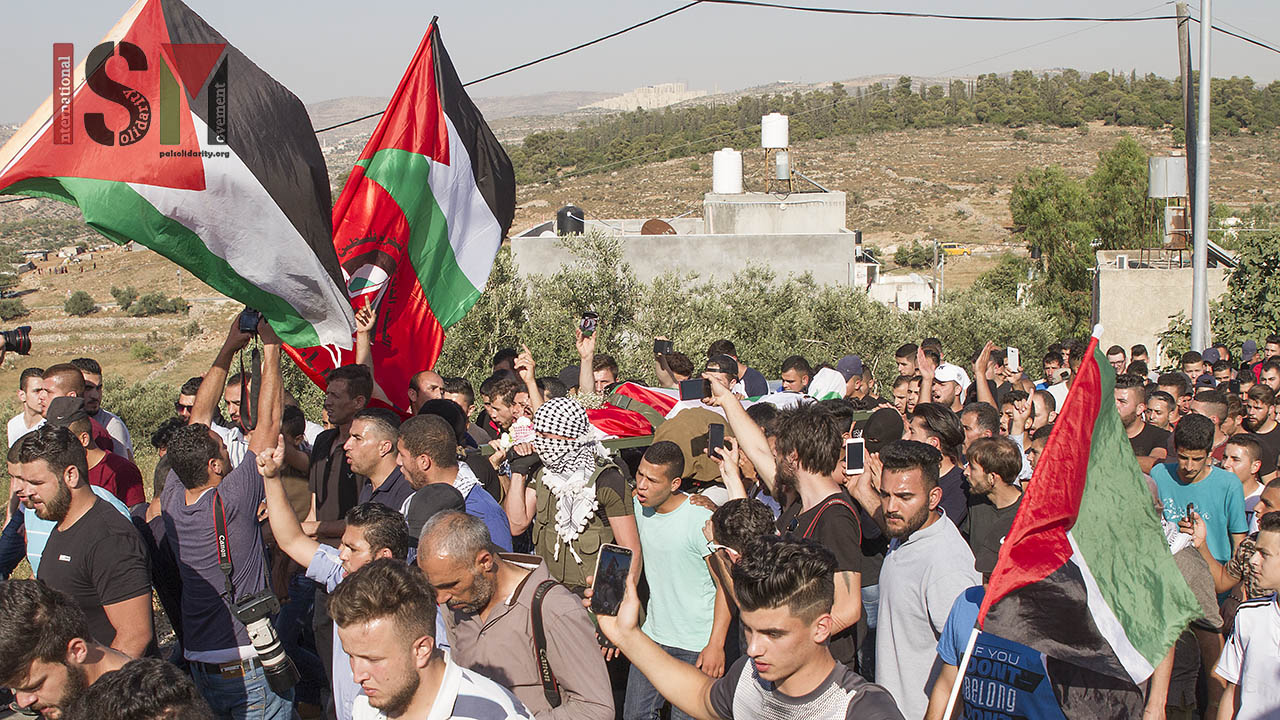 Funeral held in Nabi Saleh for Izz al-Deen Tamimi, shot dead by Israeli soldiers