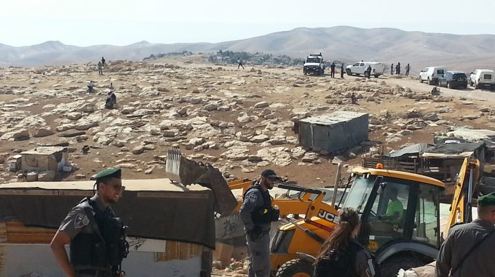 A day of demolitions: Houses destroyed by JCB vehicles at Abu Nuwar