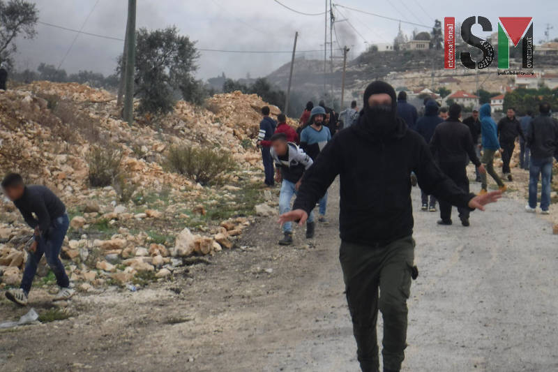 Two Palestinians and an International shot at non-violent Protest in Kafr Qaddum