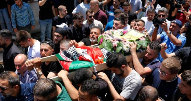 The Occupation forces that shot infant Mohammad Tamimi in the head invade and injure mourners at his funeral. - Vimarsana News