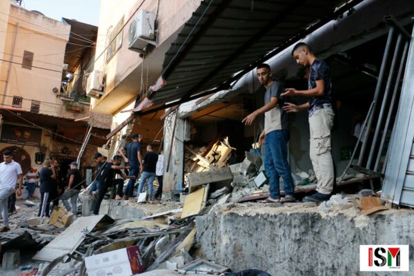 Destroyed buildings in Nur Shams, 5th September 2023