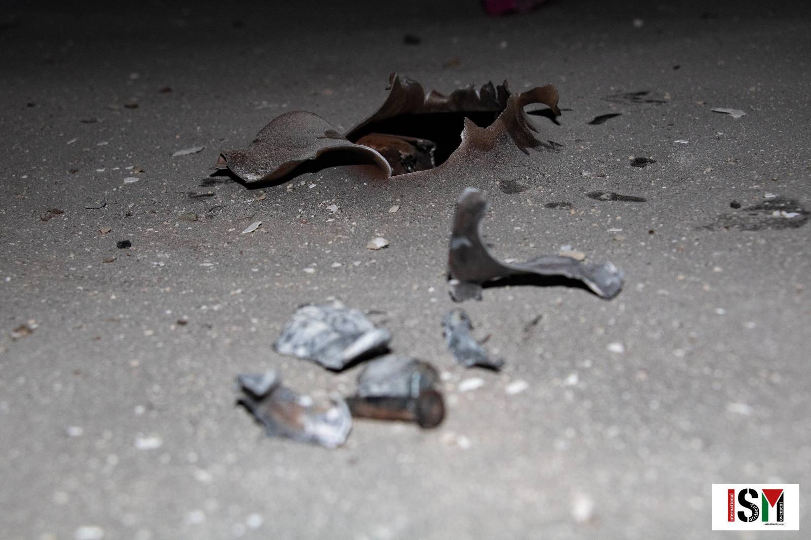 Missile fragments in Beqa al Sharqiya