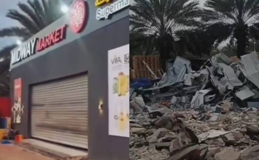 Israeli Army Demolishes Vital Supermarket on Highway 90, Jordan Valley